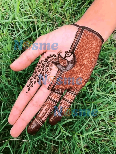 Peacock Mehndi for Festivals